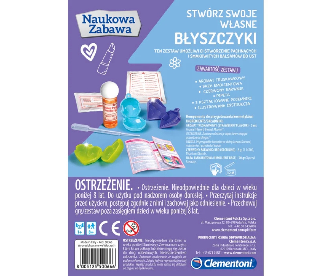 Clementoni 50066 Naukowa Zabawa Lab Błyszczyki — zdjęcie 3