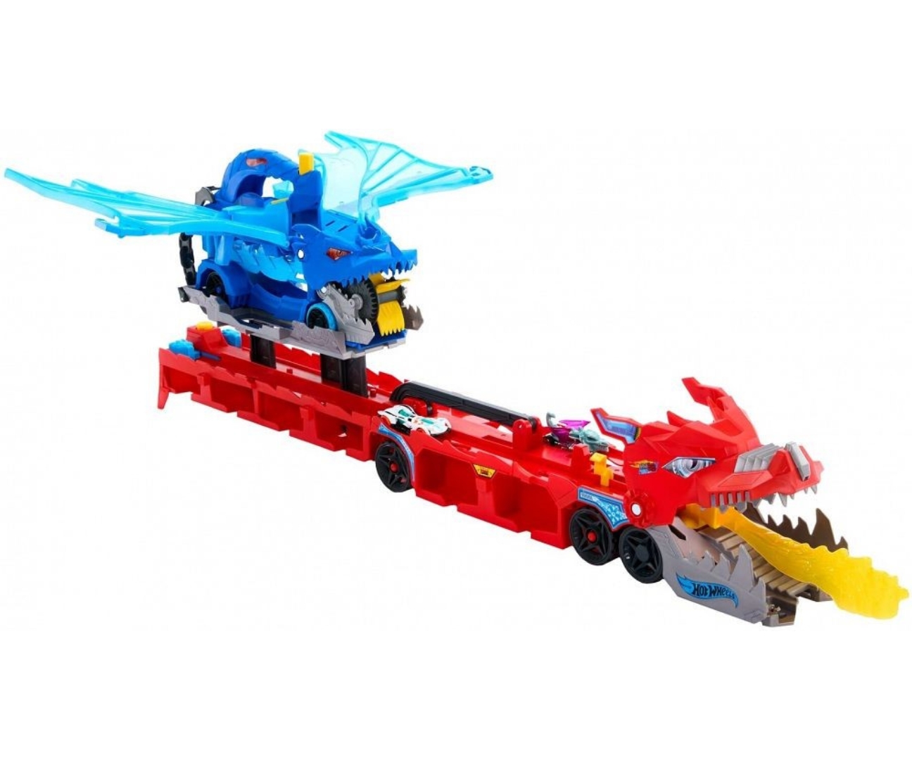 Mattel JBM72 Hot Wheels Transporter Podwójny Smok — zdjęcie 3