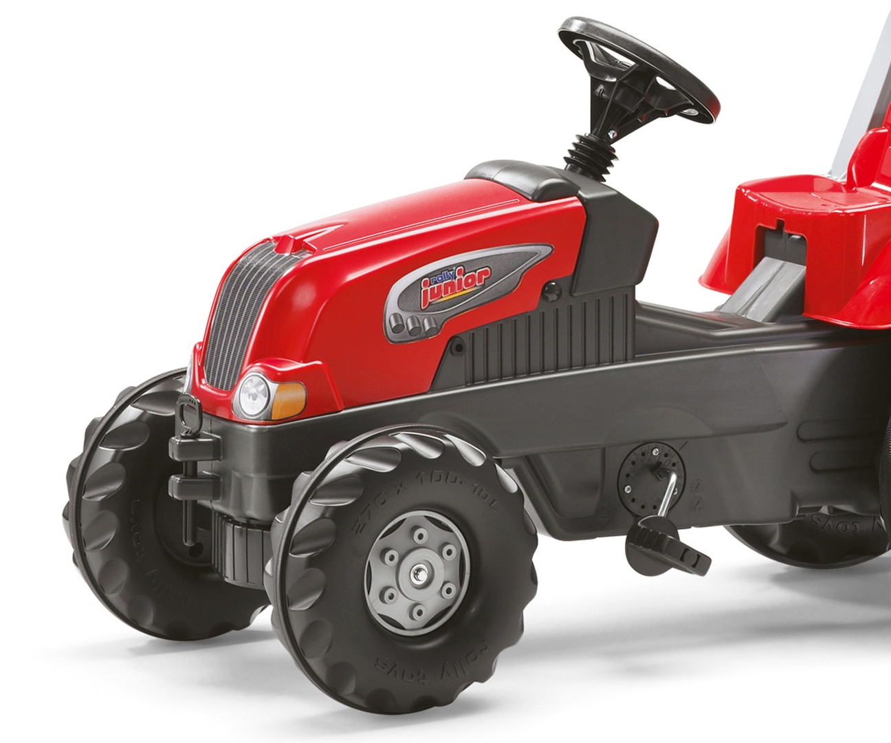 Rolly Toys 800261 Traktor Rolly Junior RT z przyczepą Czerwony — zdjęcie 4