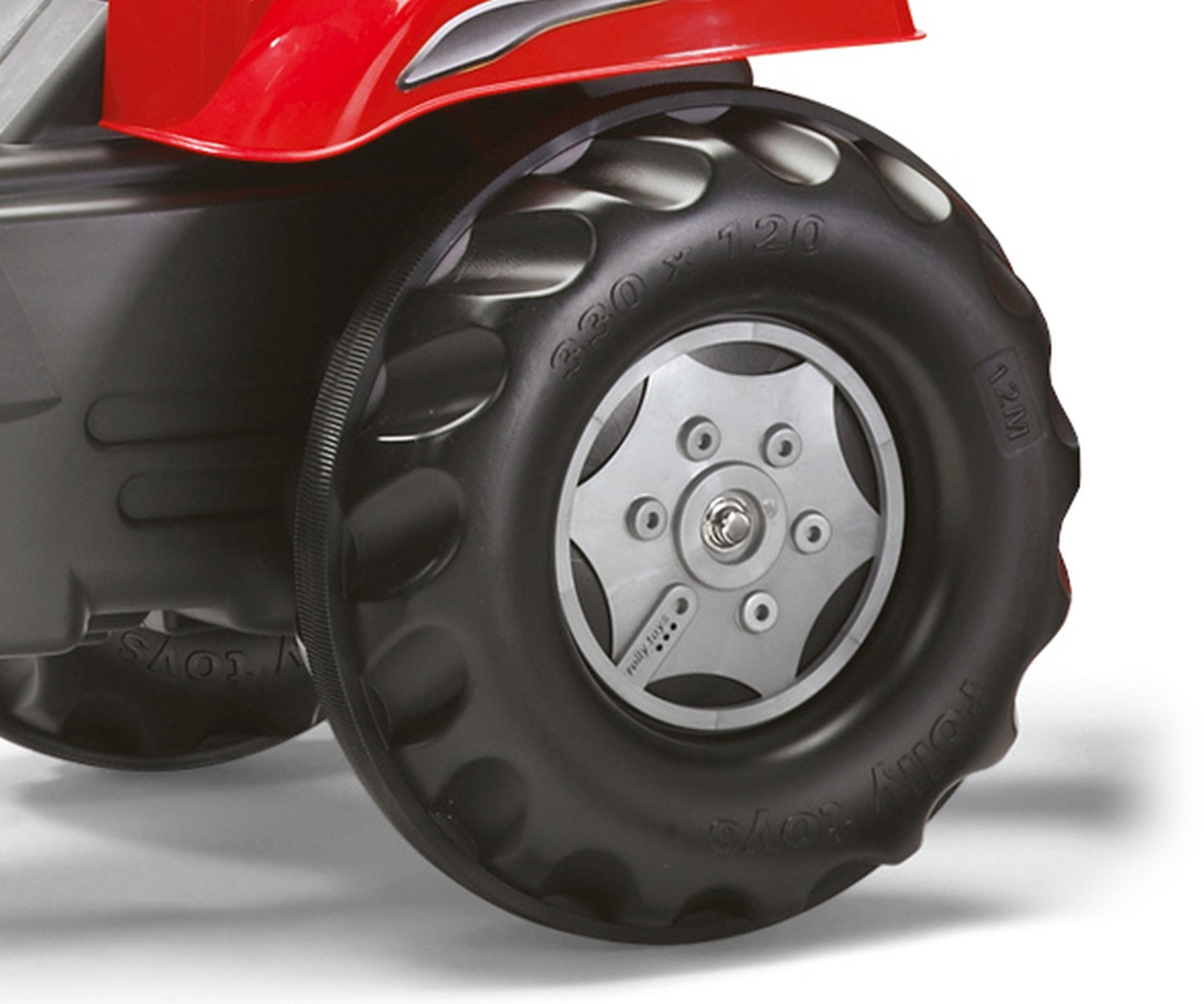 Rolly Toys 800261 Traktor Rolly Junior RT z przyczepą Czerwony — zdjęcie 6