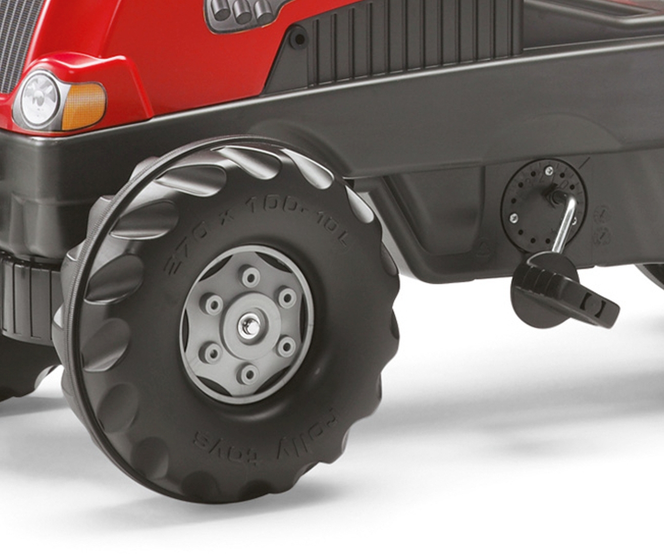 Rolly Toys 800261 Traktor Rolly Junior RT z przyczepą Czerwony — zdjęcie 7